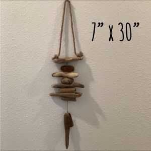 Driftwood Art, Driftwood Wind Chime , Mobile, Driftwood Coastal Decor